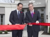 Sam Mizrahi with Mayor Jim Watson at the ribbon cutting  | Photo by George Pimentel