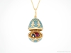 5. Treasured by leading museums and private collectors, an irresistible objet d’art to own. Iconic House of Fabergé introduces the new Heritage Collection — a turquoise guilloché enamel and diamond locket in 18k yellow gold. www.knar.com