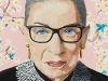 Ruth Bader Ginsburg sports a Lady Liberty pin  | Photo Courtesy of Ashley Longshore