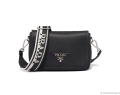 PRADA FLOU LEATHER SHOULDER BAG