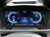 Two digital screens mount the dashboard to relay vehicle performance and access  the infotainment system.