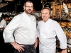 Café Boulud’s chef de cuisine Sylvain Assié, left, and owner and culinary icon chef Daniel Boulud