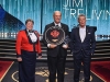 RCMP Commissioner Brenda Lucki, 2019 Inductee Jim Treliving, and David Foster