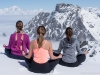 Designed and created by Elite Ski Team Co-Director, Aurélia Chrétien Pomès, Snowga offers an holistic approach to skiing designed particularly for women (but also available to men) based on the fundamental principles of yoga.
