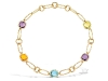 eternal cushion multi gemstone necklace