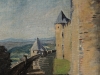 Sir Winston Spencer Churchill, Battlements  at Carcassonne, 1930s ©Churchill Heritage Ltd