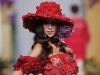 Fashion was in full bloom as this red rose ensemble lit up the runway at the Madrid Fashion Week.