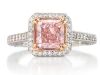 Guildhall\'s 0.29 Carat Radiant Cut Fancy Pink Argyle Diamond Ring