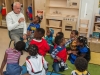 Harris Rosen visits children at the new Rosen Preschool at OCPS Academic Center for Excellence (ACE) in the Parramore District in Orlando | Photo courtesy of Rosen Hotels & Resorts
