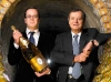 Frederic Rouzaud, CEO of Louis Roederer, stands with father, former CEO and current Chairman of the Board, Jean Claude Rouzaud