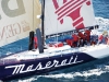 The Maserati races from Cadiz, Spain to San Salvador in the Bahamas.