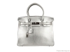 2. Hermès Birkin 30 Bag – Designed in standout silver, this bag comes with lock and key in the clochette and is stamped with the signature Hermès logo