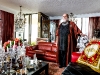 Salah Bachir, president of Cineplex Media, in his Toronto condo where he lives with his husband, artist Jacob Yerex