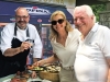 Chef Massimo Capra with Marilena Latifi and her father Isidoro Russo