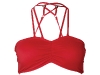 Viviacious bandeaus and bikini bottoms by Change® complement all body types. This red ruched suit is ideal for a woman looking to create curves on her slender frame.