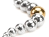 Zealously marketing some of the finest jewelry in the world today, legendary Canadian company Birks features this bead bracelet in sterling silver and 18-karat yellow gold as part of its Luna Collection.
