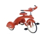 You want your kid to be the coolest one on the block, right? The candy apple red paint on this high-quality steel tricycle with chrome insignias and solid rubber tires will do the job.