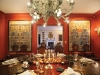This dining room\'s decor is just as divine as the soon-to-be served meal. Photo courtesy of Burger Sotheby\'s International Realty