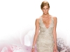 Dance the night away in this delicate silver spiral beaded tulle dress.