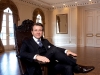 Kicking back at home, Robert Herjavec’s grand ballroom is the setting for star-studded events and charity fundraisers.