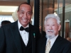 Michael Lee-Chin with Canadian environmentalist David Suzuki at The University of the  West Indies Benefit Gala in Toronto.