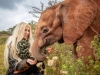 Mantella with Mukkoka, a 17-month-old resident orphan at Sheldrick Wildlife Trust in Kenya | Photos by Sacha Specker