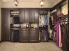 Walk In Closet in Chocolate Pear finish with Premier Recessed Panels