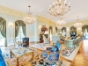 Lounge and family room adorned with French-quarter design | Photos by Douglas Elliman