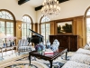 Lounge and family room adorned with French-quarter design | Photos by Douglas Elliman