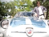 Andrea Zagato leans against an 1958 Fiat Abarth Zagato 750GT Corsa