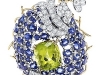 Jean Schlumberger\'s sapphire and diamond flower brooch is sold by Tiffany & Co. for $75,000.