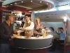 An onboard cocktail lounge and private shower spas give a whole new meaning to flying first class.