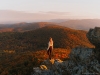 Humpback Rocks provides glorious views of the mountains and the Shenandoah Valley at the Blue Ridge Parkway Milemarker 5.9, George Washington National Forest |  Photo By Kelsey Johnson