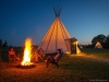 Visitors can experience a beautiful range of accommodations, including living in a luxury glamping teepee at Sandy River Outdoor Adventures in Rice, Va., which sits on about 10 hectares of land and houses four log cabins, one cottage, six teepees, several pastures, a little pond and an adventure park | Photo By Ali Zaman