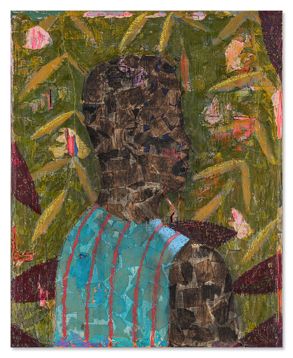 N. 30, a painting by Derek Fordjour 