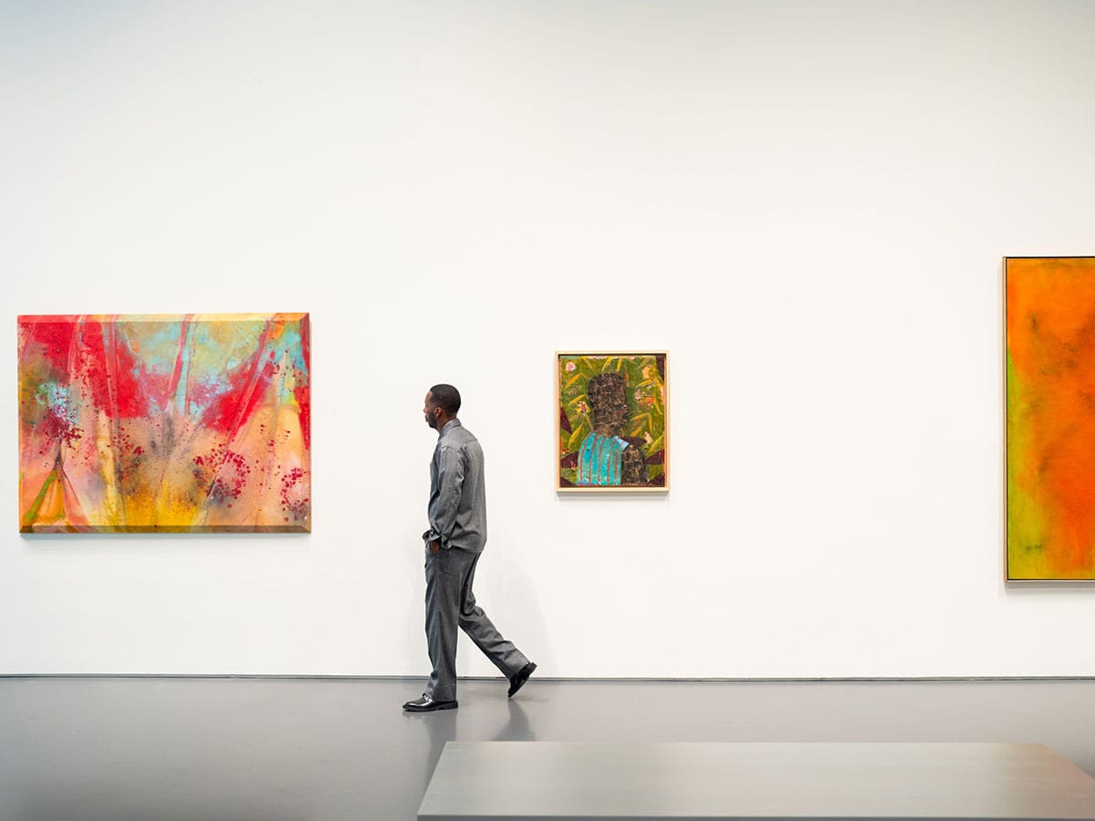 Rich Paul featuring Sam Gilliam, Cielo, Derek Fordjour, No. 30, & Frank Bowling, Sinon.