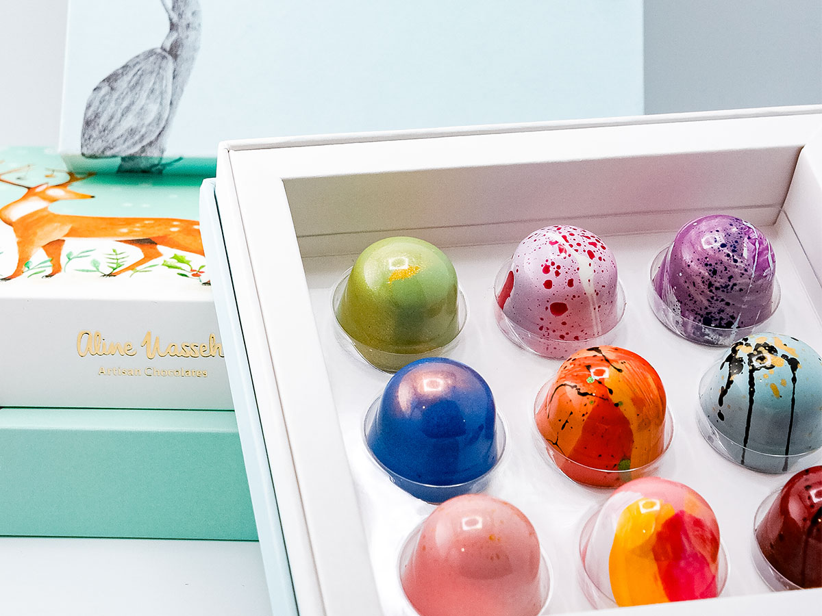 HAND-PAINTED CHOCOLATE BON BONS